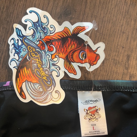 Ed Hardy Vintage Y2K Bikini by Christian Audigier New 2 Piece Size Large - Picture 7 of 8